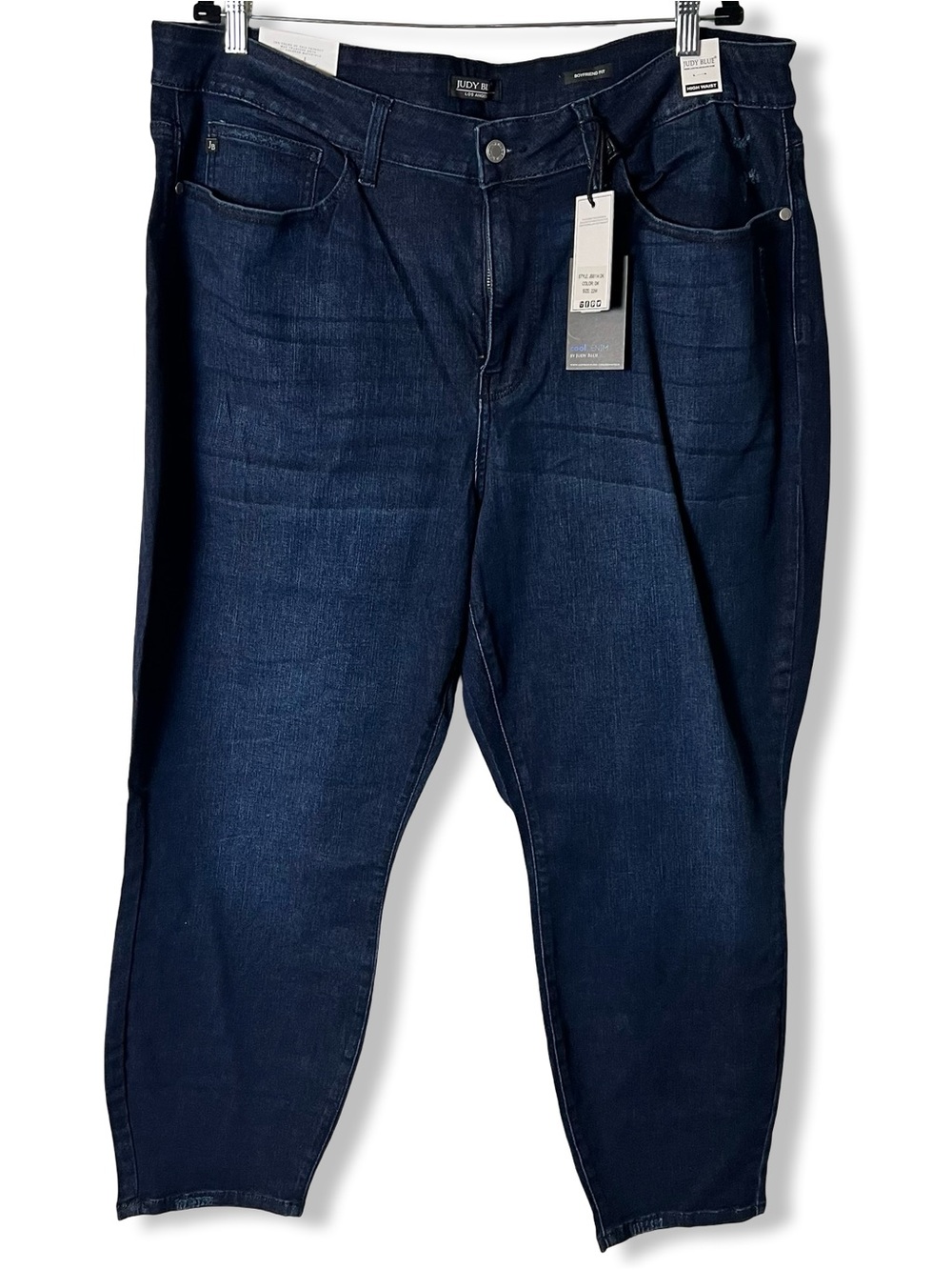Judy Blue Boyfriend Fit High Waist Dark Wash Jeans NWT Sz 22W